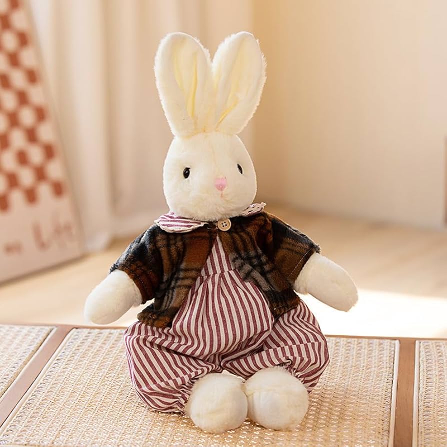 Amazon.co.jp: 愛らしい田舎のウサギのぬいぐるみ、花柄の生地の Amazon.co.jp: 愛らしい田舎のウサギのぬいぐるみ、花柄の生地の